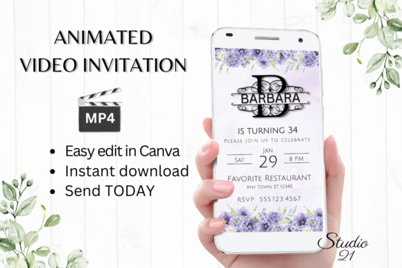 Celebrate with Style: The Birthday Invitation (Monogram Letter B)