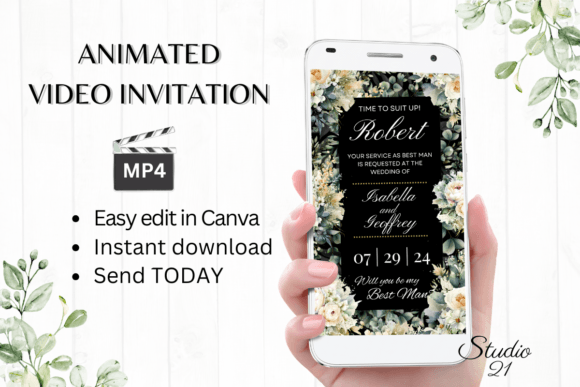 Electronic Best Man Proposal W3421BM: A Dynamic Digital Solution