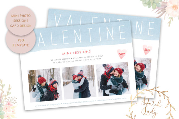 Elevate Your Brand with PSD Photo Session Card Template #73