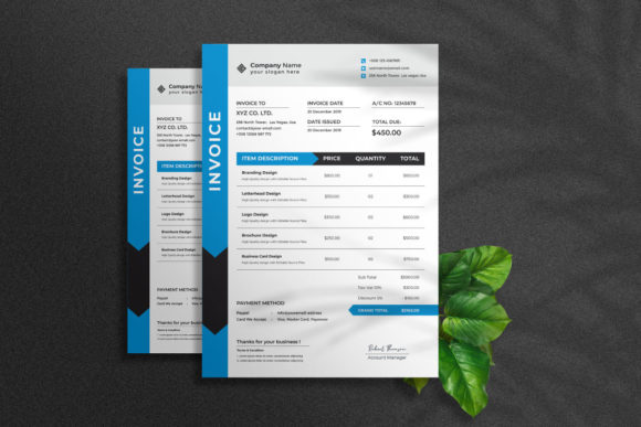 Invoice Template for Multipurpose Use: A Professional, Editable Design Asset