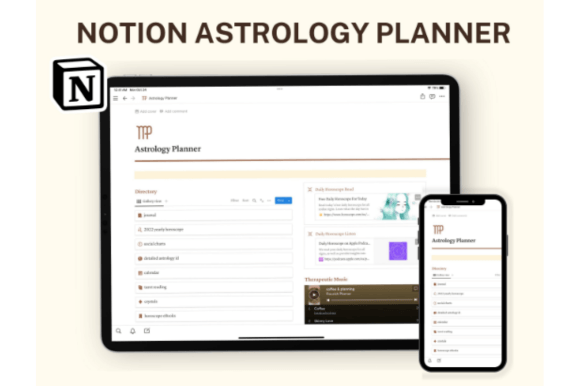 Notion Astrology Planner, Tarot Journal: A Design Review