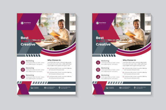 Unique Vector Business Flyer Template: A Modern Corporate Solution